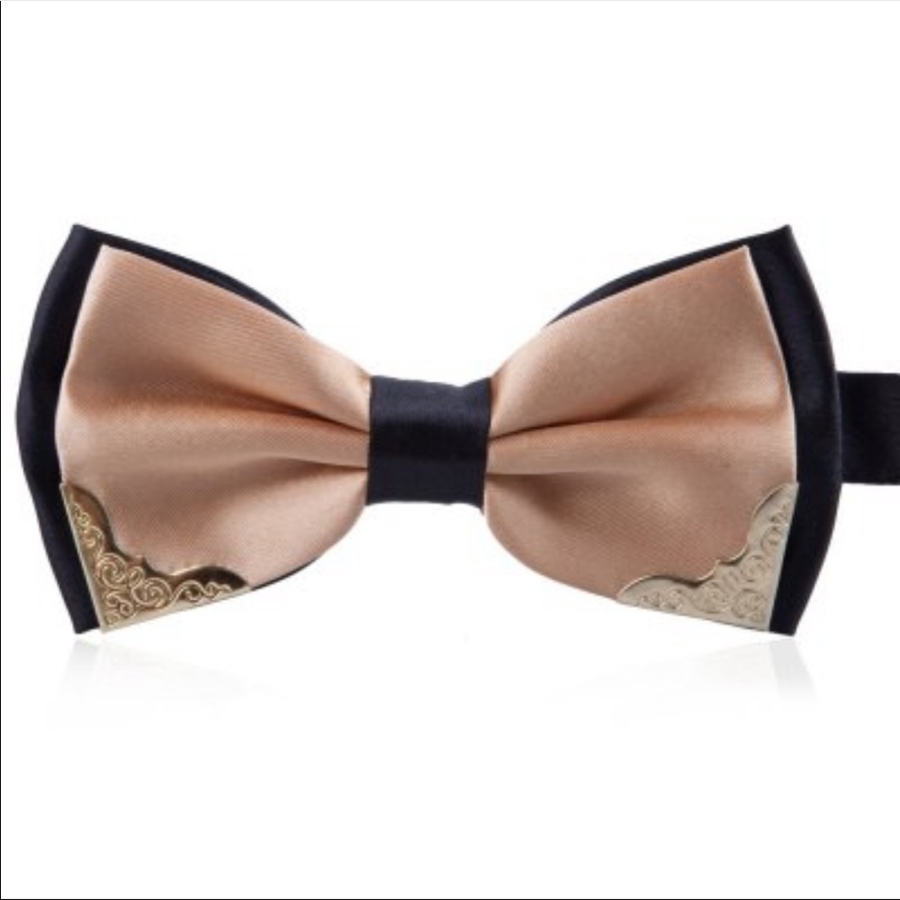 Chic and Luxurious Metal Bow Tie